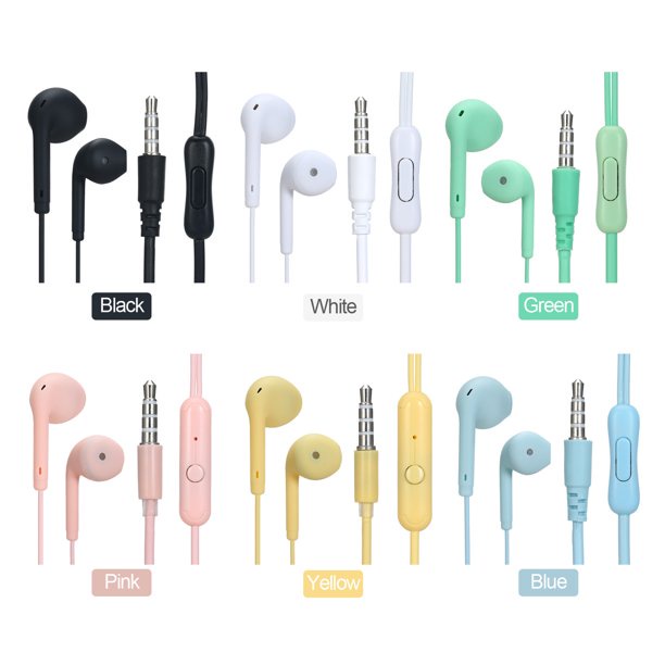 Handsfree U19 Macaron Extra Bass Headset Hedset Macron U19 Hifi Stereo Extra Bass Hetset Warna Warni Matte Colorfull  Earphone Macaroon Matte Colow HifiJack 3.5mm With Mic HT7