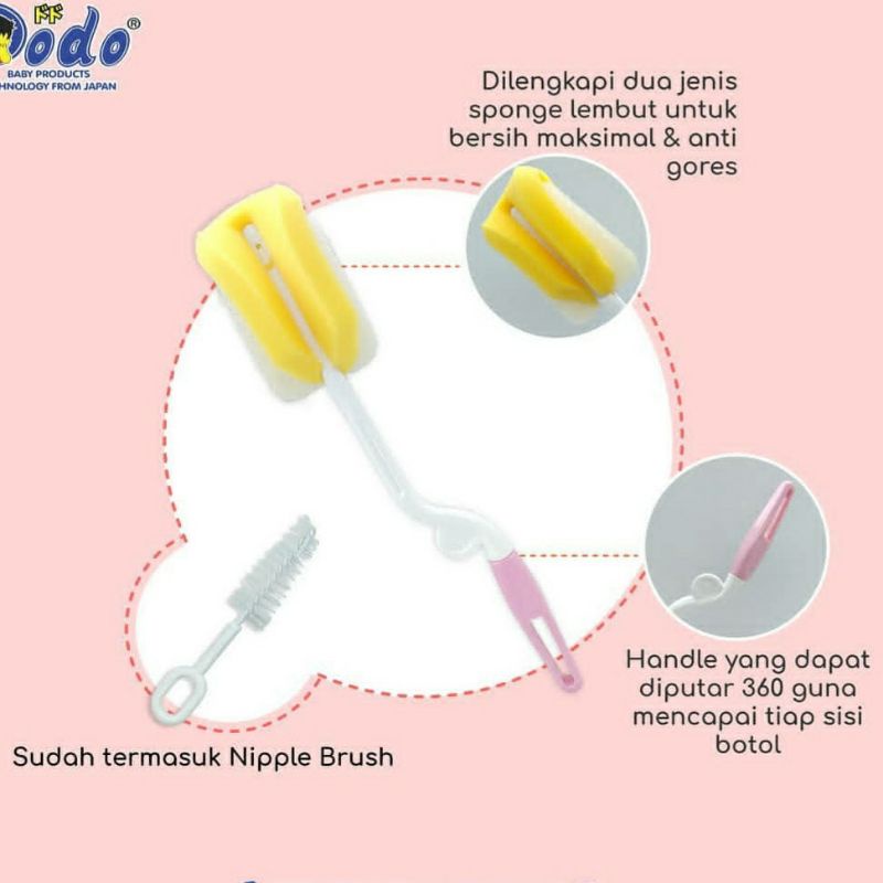 Dodo Sikat Botol Sponge Cleaning Brush