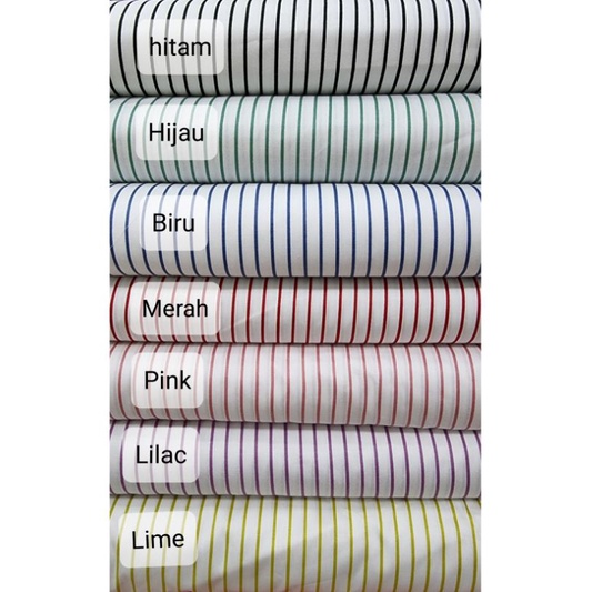 Kain Katun Jepang Motif Salur Garis Cotton Stripes Ori