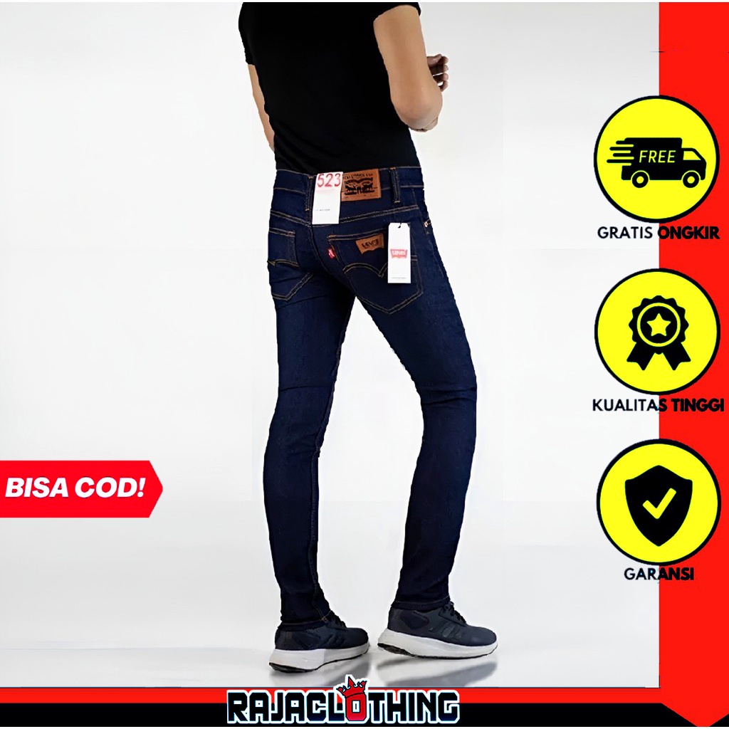 RCL Celana Jeans Pensil Navy Pria panjang Skinny Slim Fit Pensil Melar / Celana Jeans Pria Panjang Skinny Slim Fit Panjang Melar Original Premium