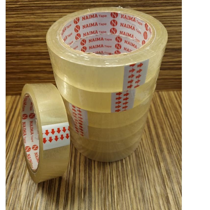 

Special 6pcs Isolasi / Selotip 1 inch x 72 YARD /Solasi / Solatip / Lakban Bening 24mm Naima Tape ..
