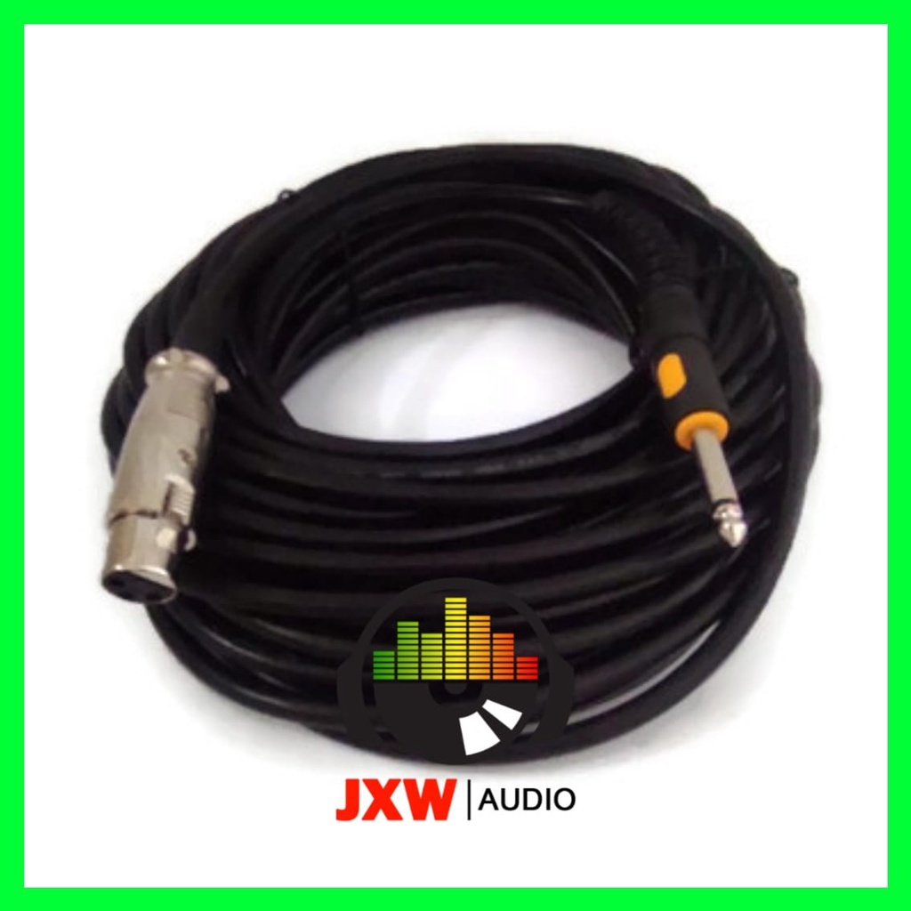 KABEL MIC LA BASS 15 METER / KABEL MICROPHONE LA BASS 15 METER / KABEL AUDIO AKAY TO CANON 15 METER