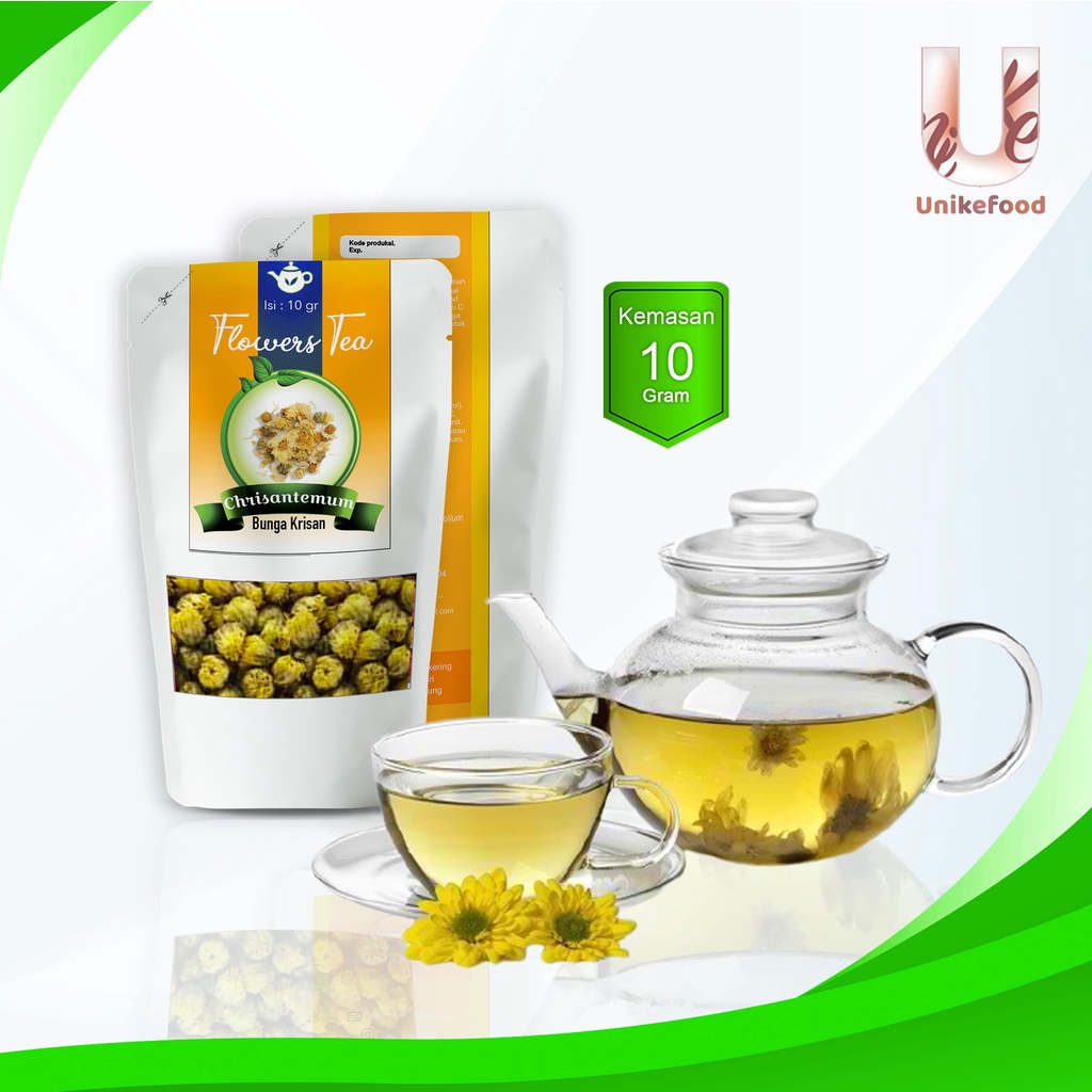 

Unikefood Teh Bunga Krisan | Chrysanthemum Tea Organik Flower Tea Herbal Organik Untuk Kesehatan Teh Herbal Isi 8gr