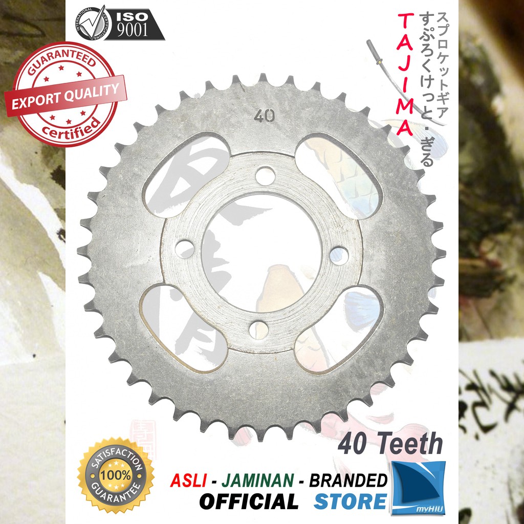 Gigi Tarik 40T ~ 53T HONDA Prima, Grand, Win Gir Belakang - Rear Sprocket Gear TAJIMA