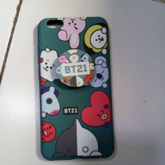 Soft case TPU BT21 BTS untuk Vivo Y91 Y17 V15 V5 V5s Y71