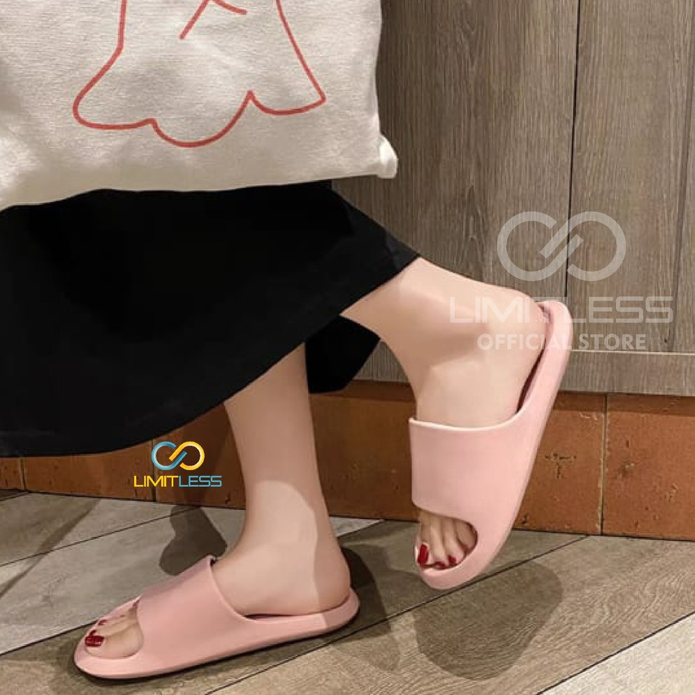 Sandal Wanita Limitless Sandal Cewek Korea Sendal Selop Wanita Karet Polos Sendal Karet Empuk Ringan