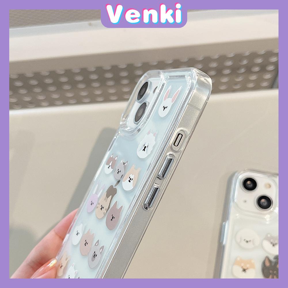 iPhone Case Silicone Soft Case Clear Case Space Case Shockproof Protection Camera Metal Button Cartoon Dog Compatible For iPhone 11 Pro Max 13 Pro Max 12 Pro Max 7Plus xr XS Max