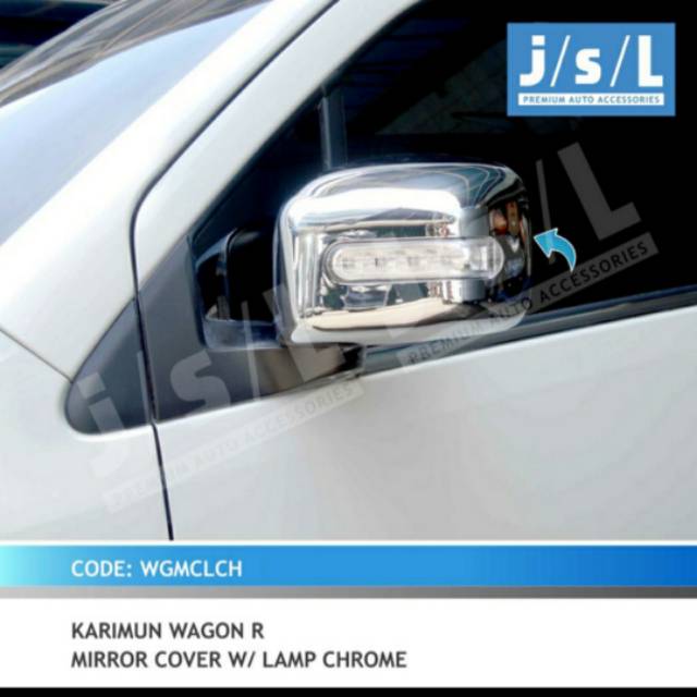 Cover spion mobil Karimun Wagon R/ mirror cover chrome jsl