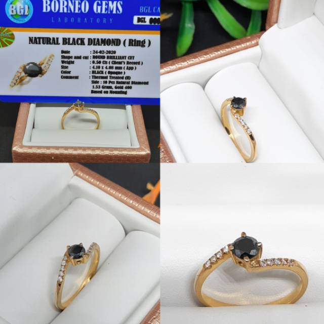 Cincin emas& black diamond