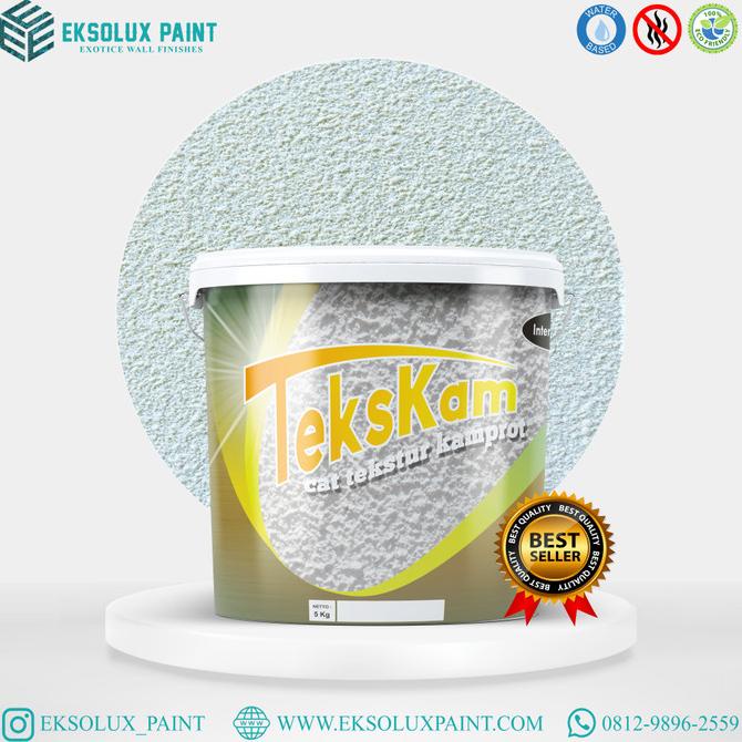 CAT TEKSTUR KAMPROT Off White 5kg - CAT TEMBOK TEKSTUR