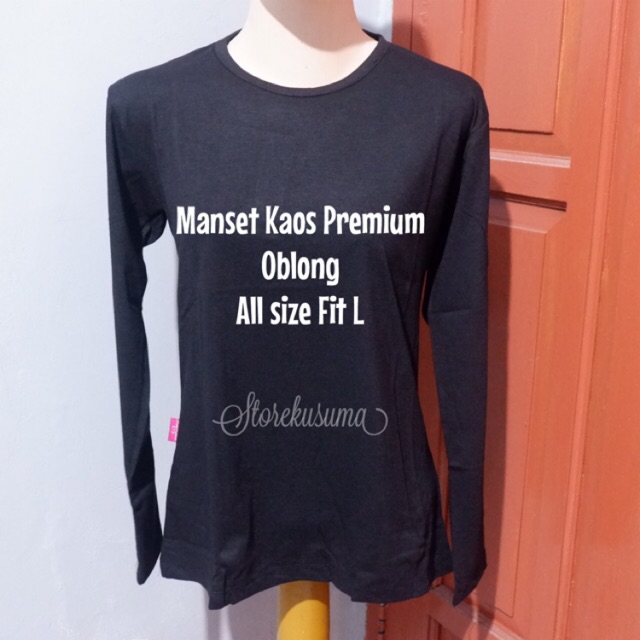 Manset Kaos Oblong Bahan Rayon Premium (Size L ) Ld 88 cm