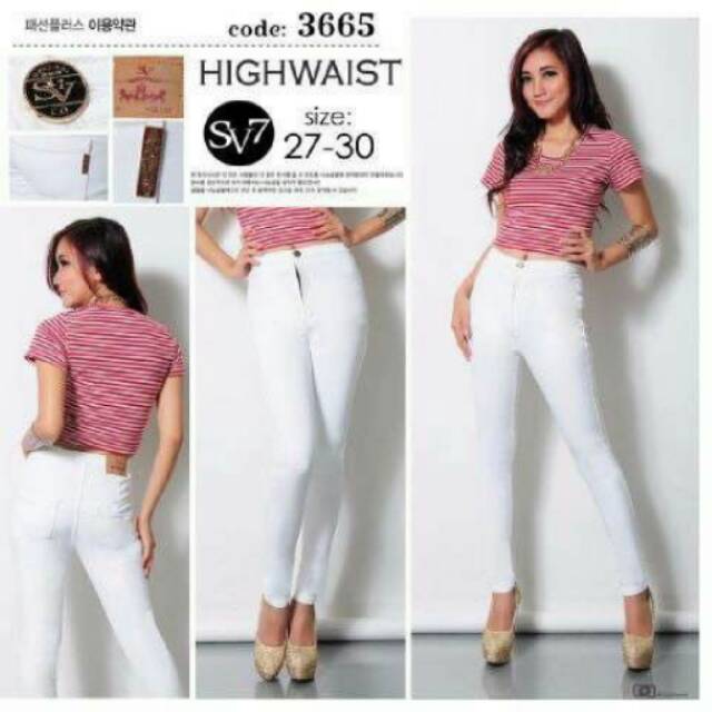 Highwaist putih seven7