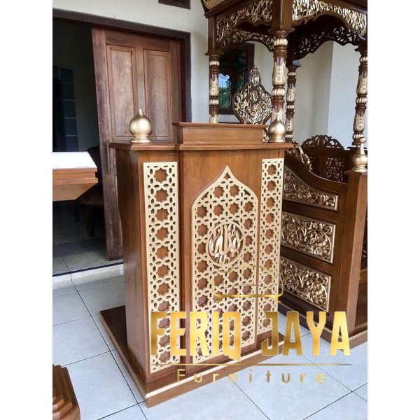 Mimbar Podium Minimalis Modern + Gratis Tongkat