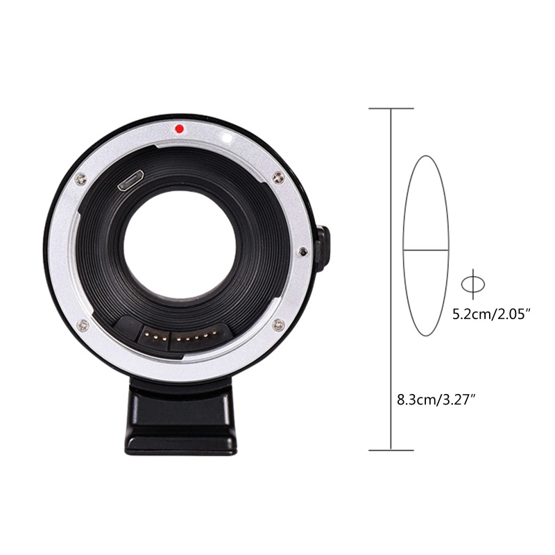 Zzz EF-FX1 Adapter Ring Lensa Kamera Fokus Otomatis Kompatibel Dengan EF-S