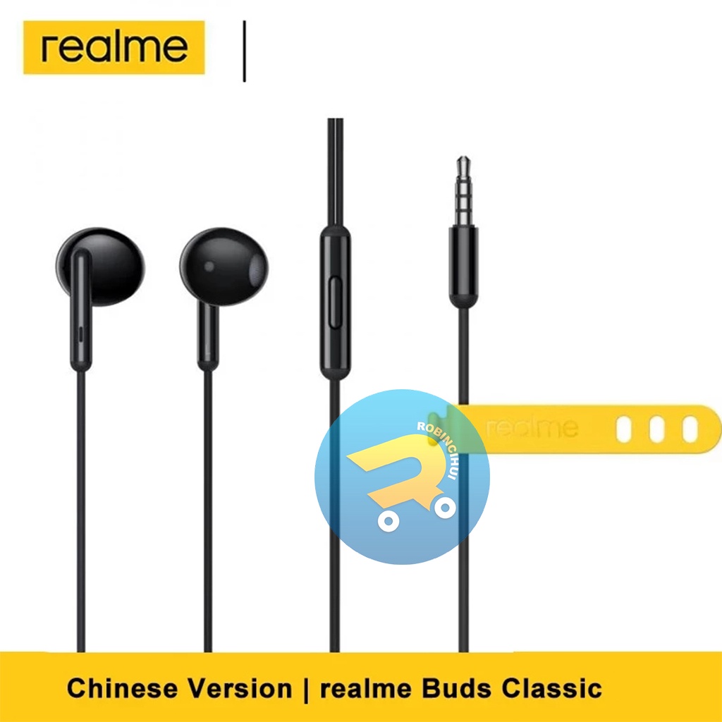 HEADSET REALME BUDS CLASSIC JACK 3,55 MM ORIGINAL - EARPHONE REALME BUDS CLASSIC JACK 3,55 MM - HANDSFREE REALME BUDS CLASSIC JACK 3,55 MM - HEADSET REALME - HEADSET JACK 3,55MM - HEADSET REALME BUDS CLASSIC  - HEADSET JACK 3,55MM