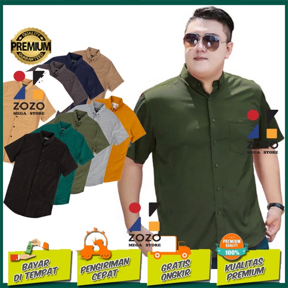 KEMEJA PRIA JUMBO XXL,XXXL,3L TERMURAH TOP BRAND