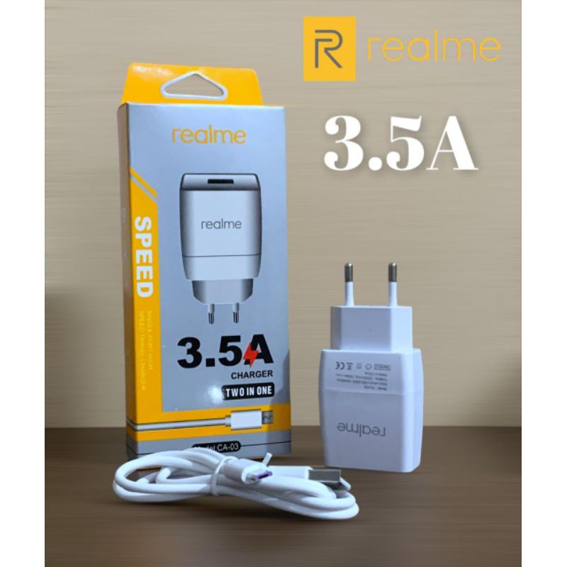 CHARGER REALME CA03 BRAND 3.5A MICRO USB TC CA03 REAL 1A IMPORT