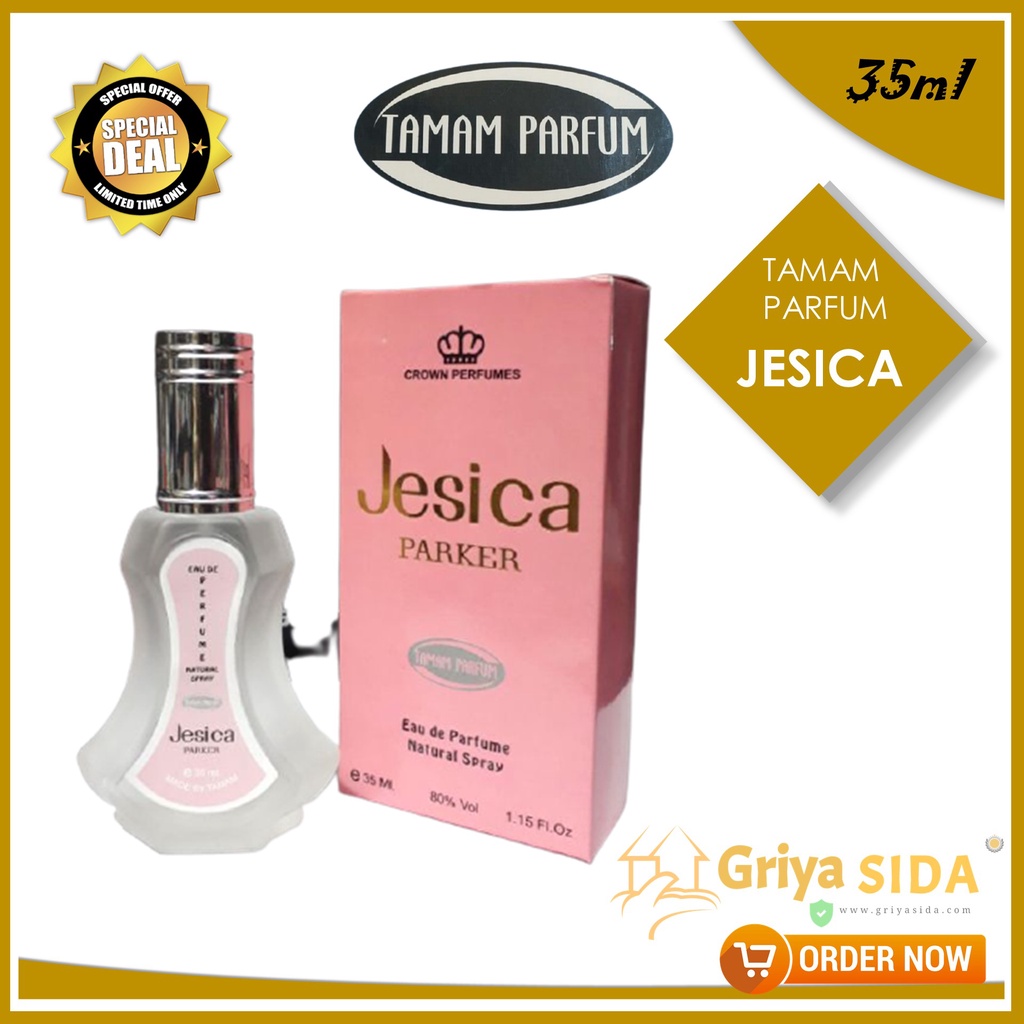 Parfum Jesica Spray 35ml TAMAM original minyak wangi silver mirip al rehab spray PROMO!!