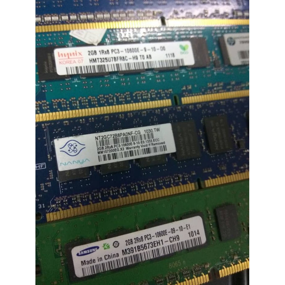 Memory RAM SERVER 2GB DDR3 ECC Pc3-10600E KHUSUS PC SERVER, DAN BERGARANSI MURAH MERIAH