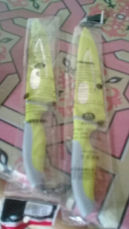 Pisau Stainless Jumbo Pisau Dapur Besar Tajam Kuat Pisau Buah Daging Stainless Double Goldfish