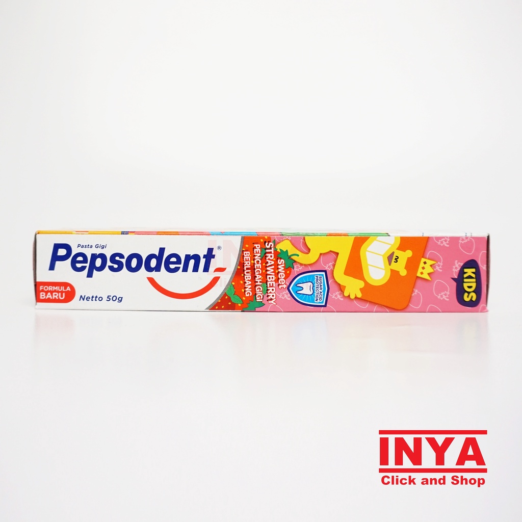 PEPSODENT KIDS SWEET STRAWBERRY 50gr - Pasta Gigi Anak - Odol