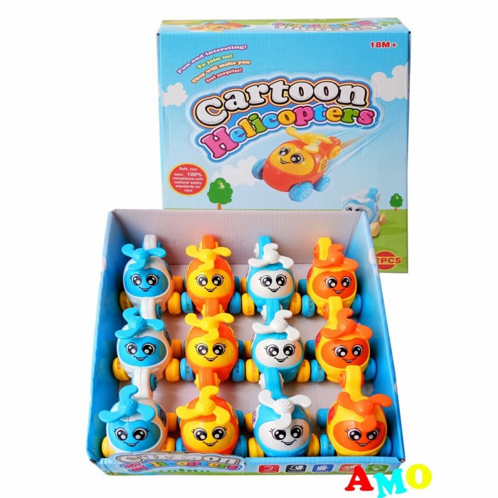 Mainan Mobil Helicopter Cartoon Anak Bayi Mobil Mobilan Bayi Baby Toys