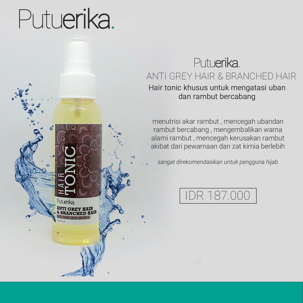 Penghilang Uban - hair tonic Putu erika anti grey hair