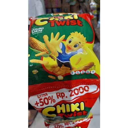 CHIKI TWIST BARU KEMASAN LEBIH BESAR pengganti cheetos 1 RENCENG ISI 10