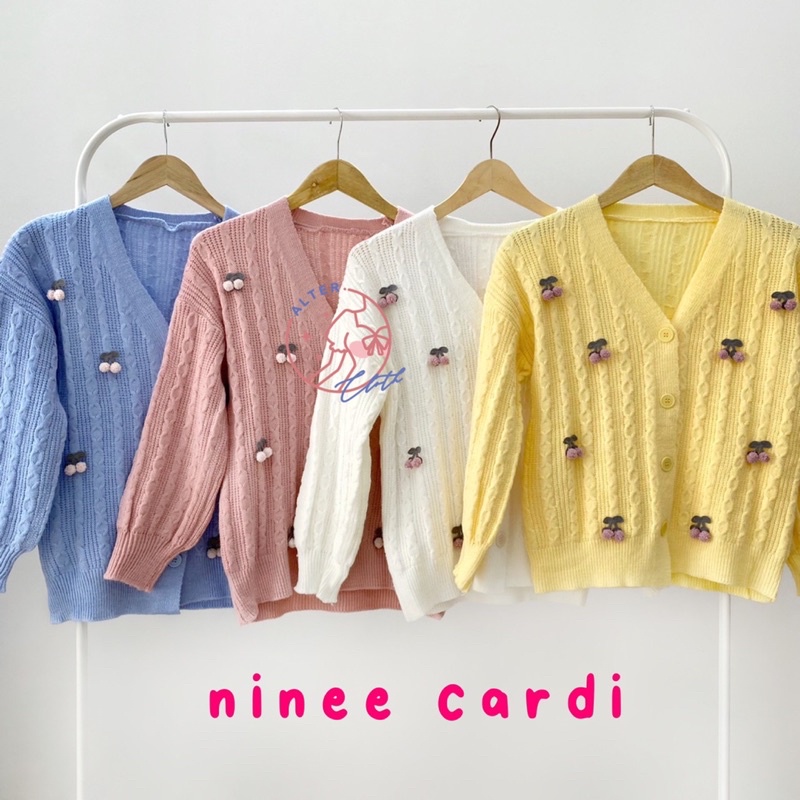alter.cloth - NINEE CARDI | Atasan Wanita Lengan Panjang Premium Knit Rajut Import Kardigan Korea Ch