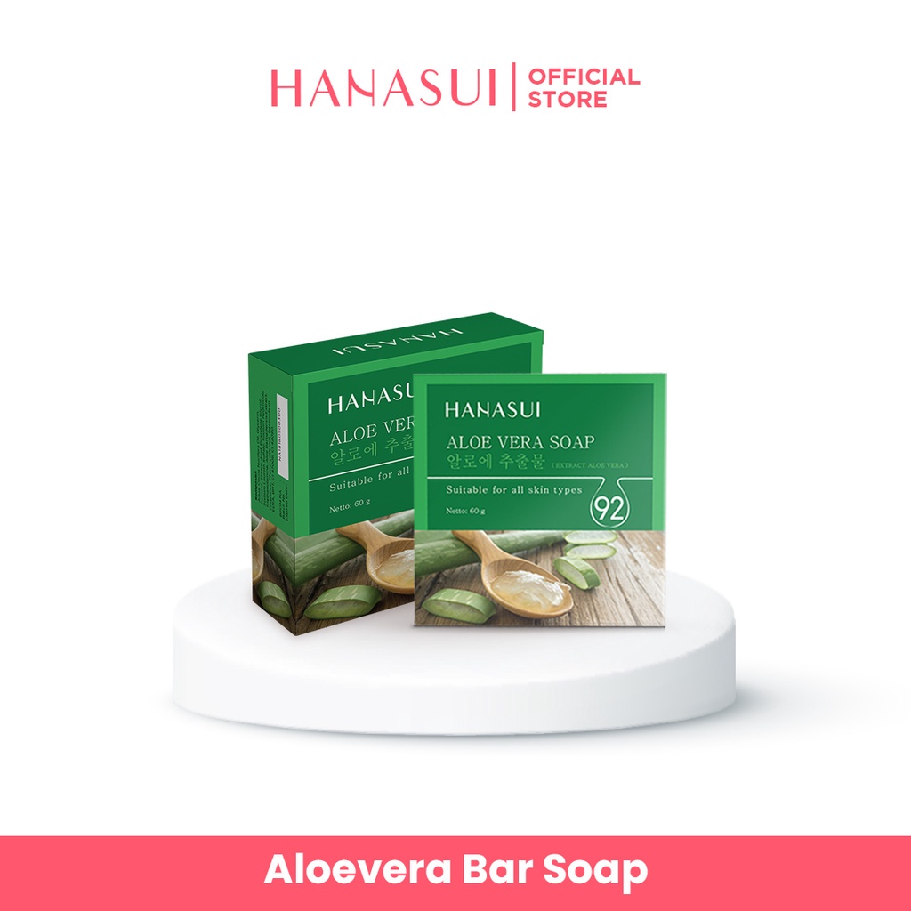 HANASUI Sabun White Rice / Bamboo Charcoal / Aloe Vera - Hanasui Sabun Batang Whitening Original BPOM