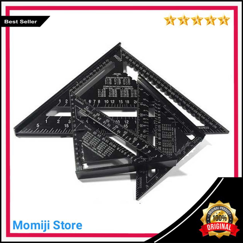 

Jual Penggaris Siku Mistar Triangle Ruler Aluminium 7 inch Best Quality