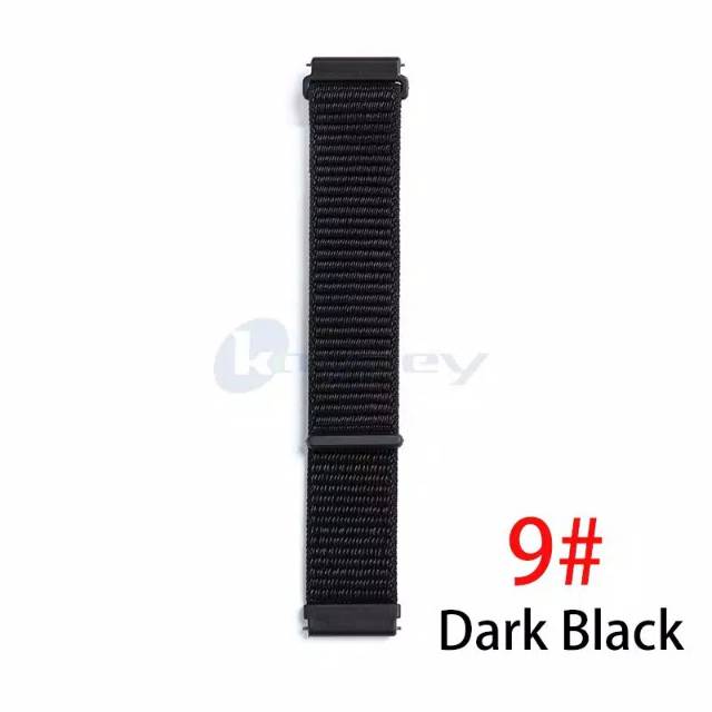 Strap xiaomi Amazfit BIP GTS GTR 42MM Huawei Gt 2 3 42mm Huawei Gt 2 3 42mm Samsung Galaxy watch 4 5 42mm active 2 40mm 44mm nike sport woven nylon Loop tali jam 20mm