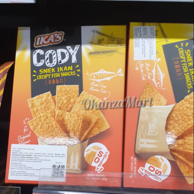 

Ika's Ikas Cody Crispy Fish Snacks 60gr