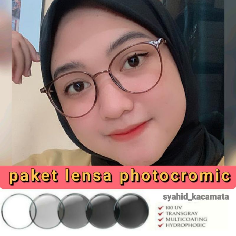 kacamata  PHOTOCROMIC minus antiradiasi (paket frame+lensa) 2955 kacamata