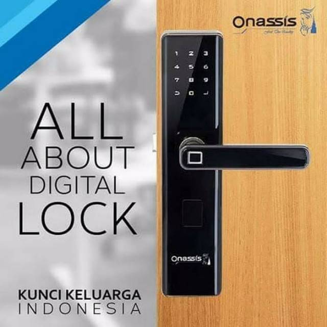 Kunci Digital Onasis / Digital Door lock Onasis Nesta Murah Bergaransi Resmi