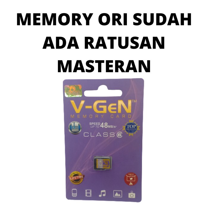 PAKET MASTERAN BURUNG KICAU FULL/AUDIO MASTERAN BURUNG MP3 MEMORY CARD 8GB V-GEN/KEPALA CHARGER