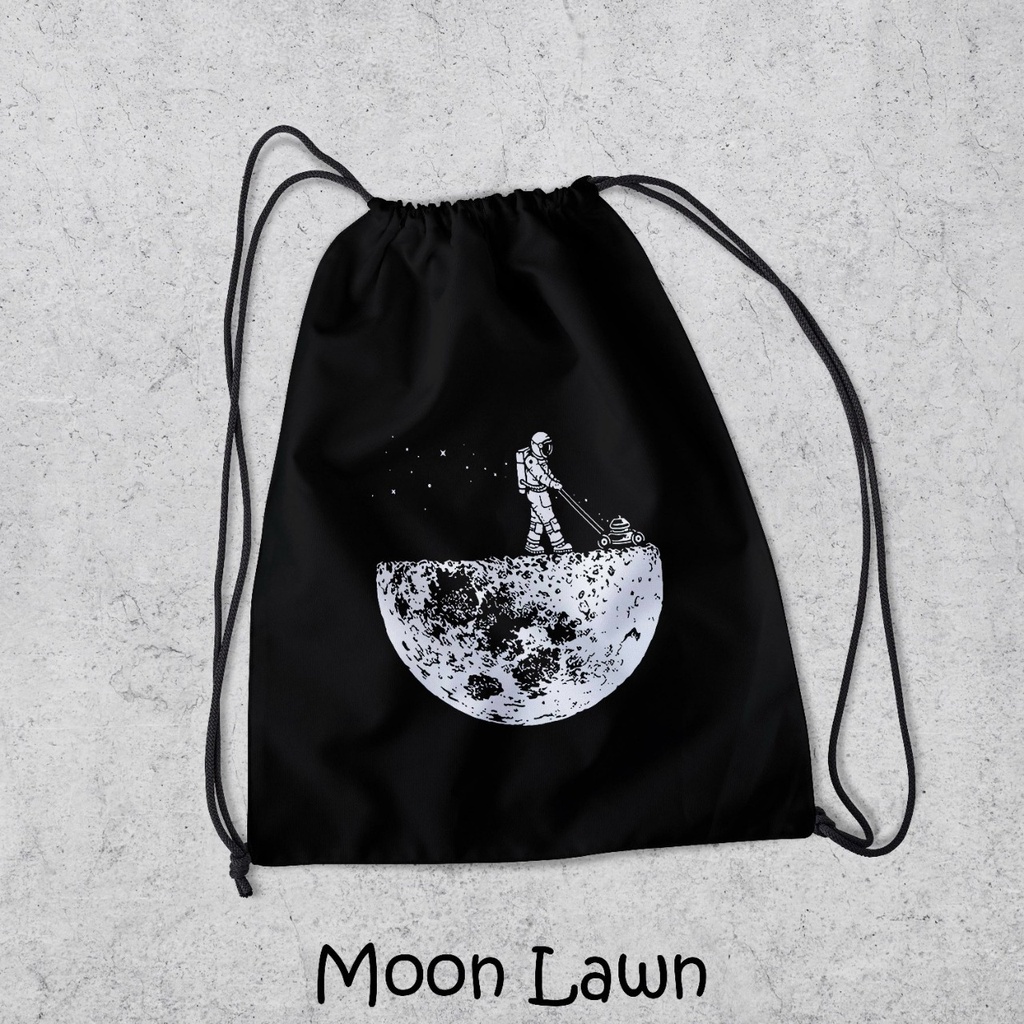 Tas Serut Anti Air - New String Bag - Tas Serut Waterprof Pria Dan Wanita - Tas Polos / Custom - Tas Olahraga