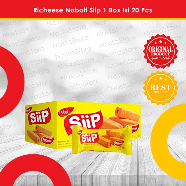 

Richeese Nabati Siip 1 Box Isi 20 Pcs @5 Gr