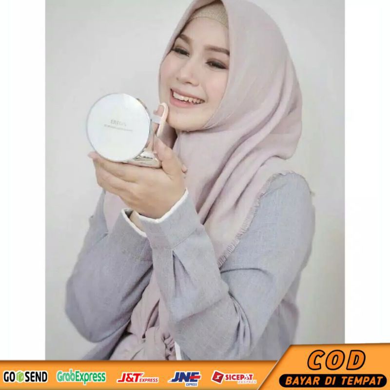 Bedak Perawatan Wajah Ertos EE Cushion Whitening Aircushion Pemutih Pencerah Kulit Muka garansi ori