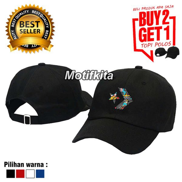 Topi Baseball CONVERSE Import quality keren Pria Wanita polos  1