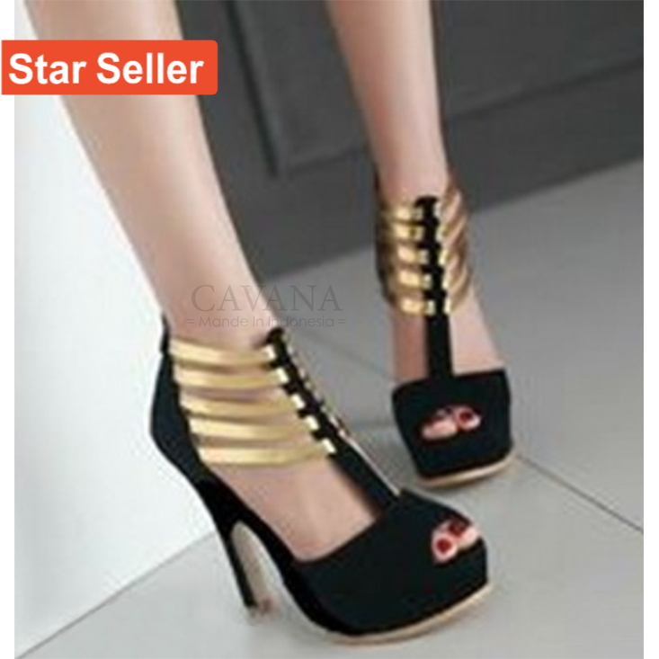 Fashionwanita/Heels/High heels/Hak tinggi/Highheels/HEELS GLITTER PESTA LJ 05 SILVER - Perak, 36