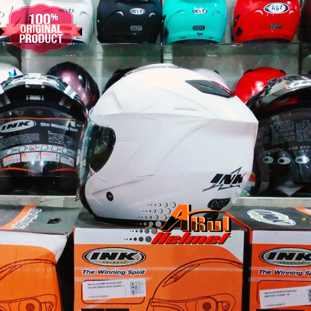 HELM INK DYNAMIK PUTIH ORIGINAL