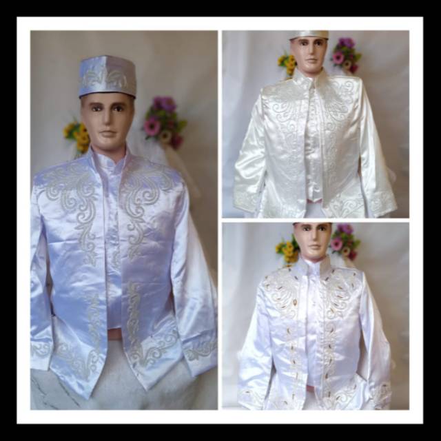 ASRAF BAJU JAS PENGANTIN PRIA SUNDA SET LENGKAP PAKAIAN BESKAP MANTEN TRADISIONAL COWOK TERMURAH