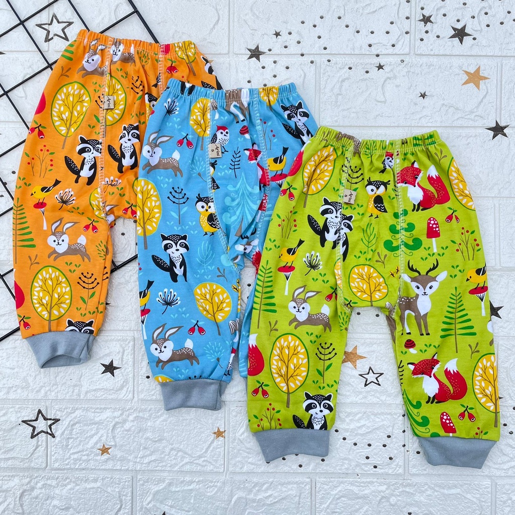 QUALITAS PREMIUM 3 PCS Celan Bayi Pempers S  FULL PRINT Bayi Baru Lahir 0-1 Tahun Sukmastore