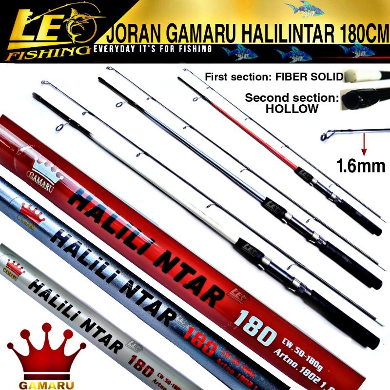 JORAN SPINNING GAMARU HALILINTAR 180CM JORAN FIBER 2 SECTION HIGH QUALITY PRODUK