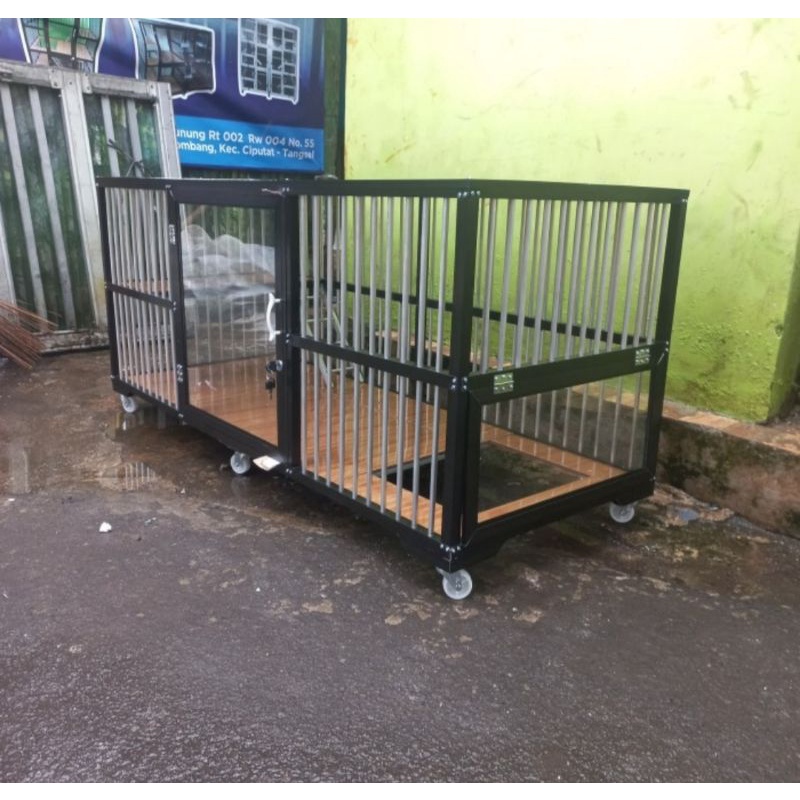 kandang kucing aluminium 1 pintu XL