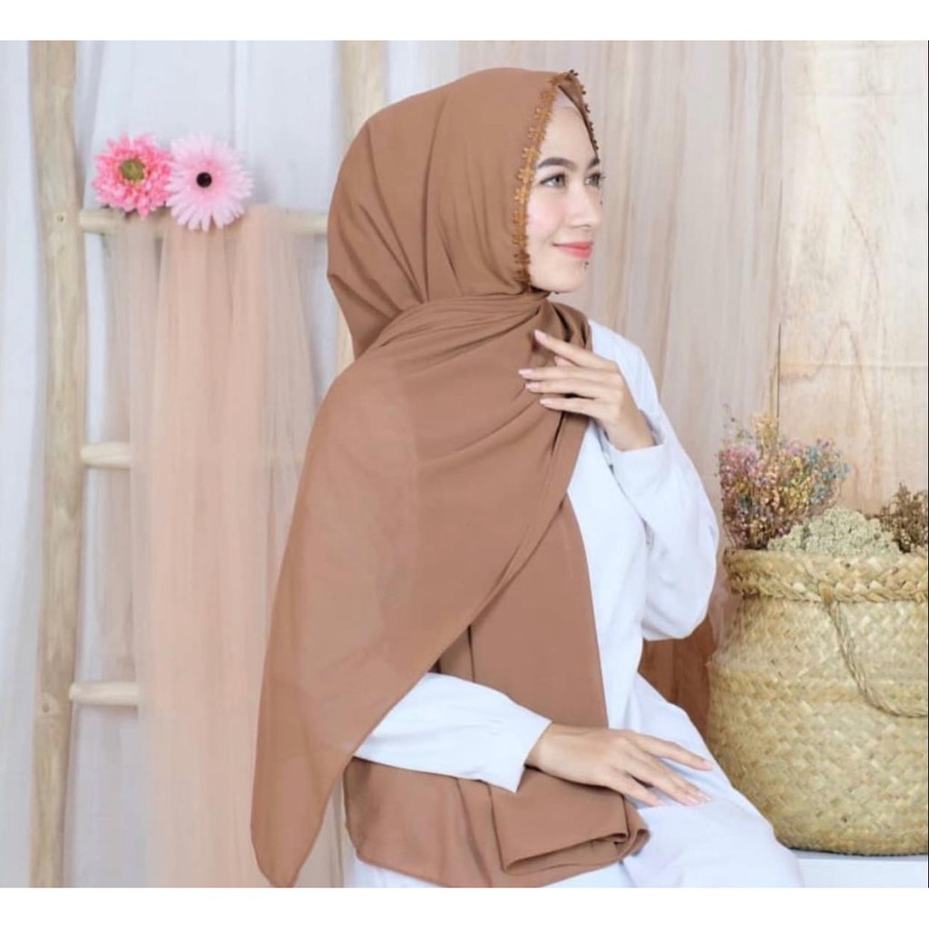 1KG MUAT 10PCS | PASHMINA JASMINE MELATI HIJAB JILBAB INSTAN HITS OOTD FASHION MUSLIMAH SYARIAH HITS