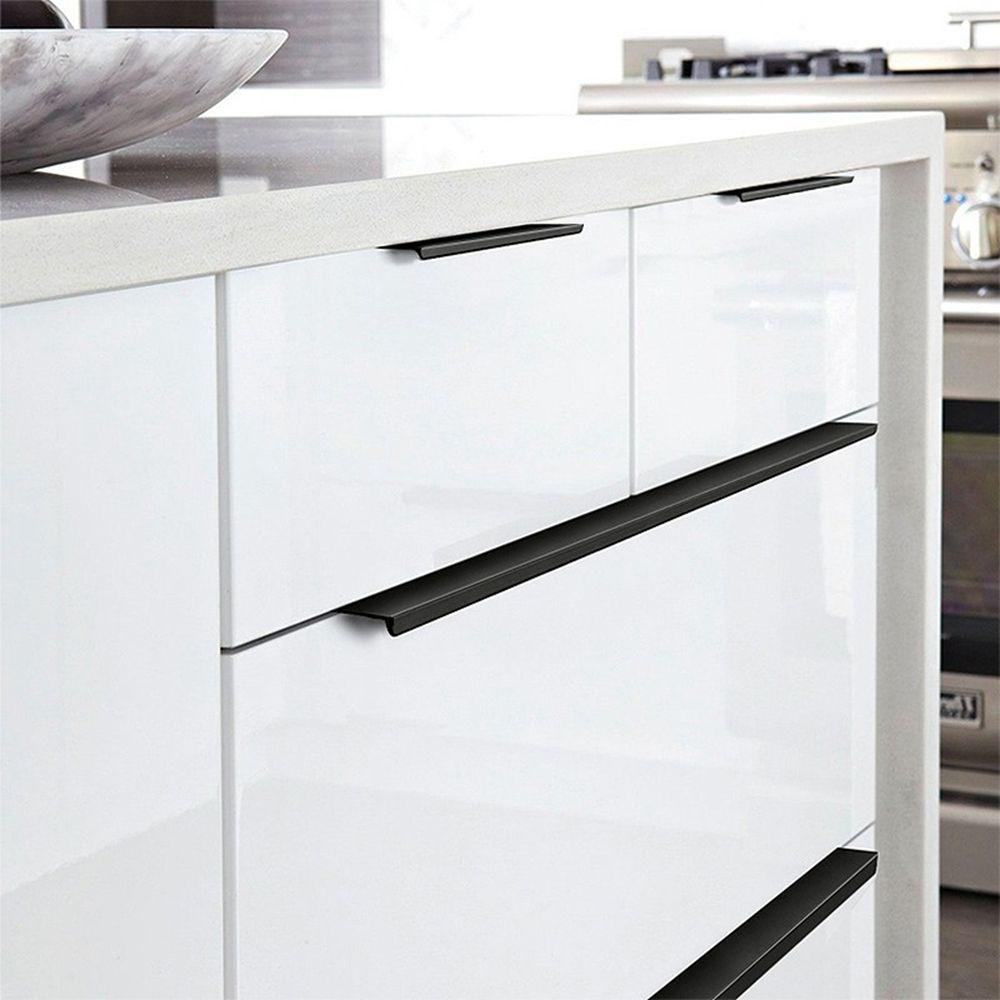 [Elegan] Furniture Handle Black Silver Orange Gold Tarikan Laci Pintu Lemari Dapur Gagang Lemari Knob Laci