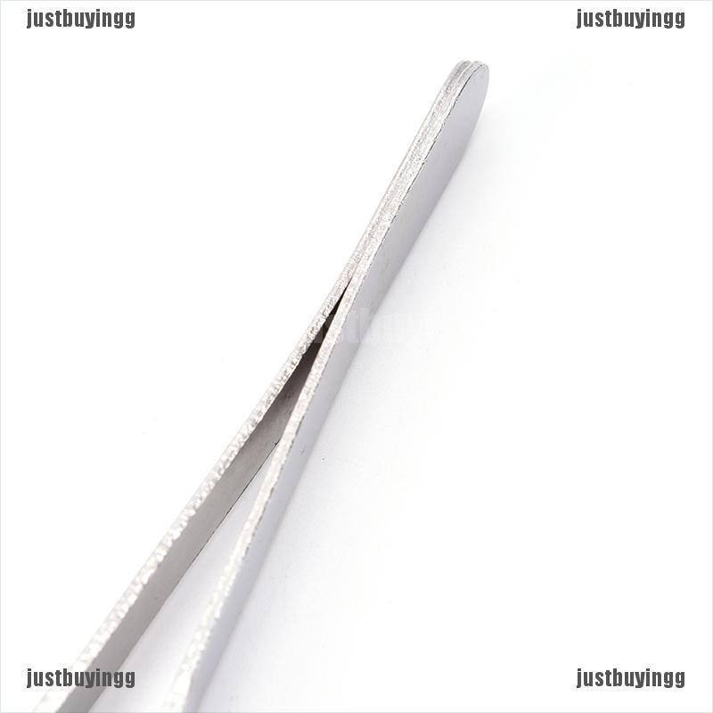 JB✪ Silver Stainless Steel Long Food Tongs Straight Tweezers Kitchen Tool