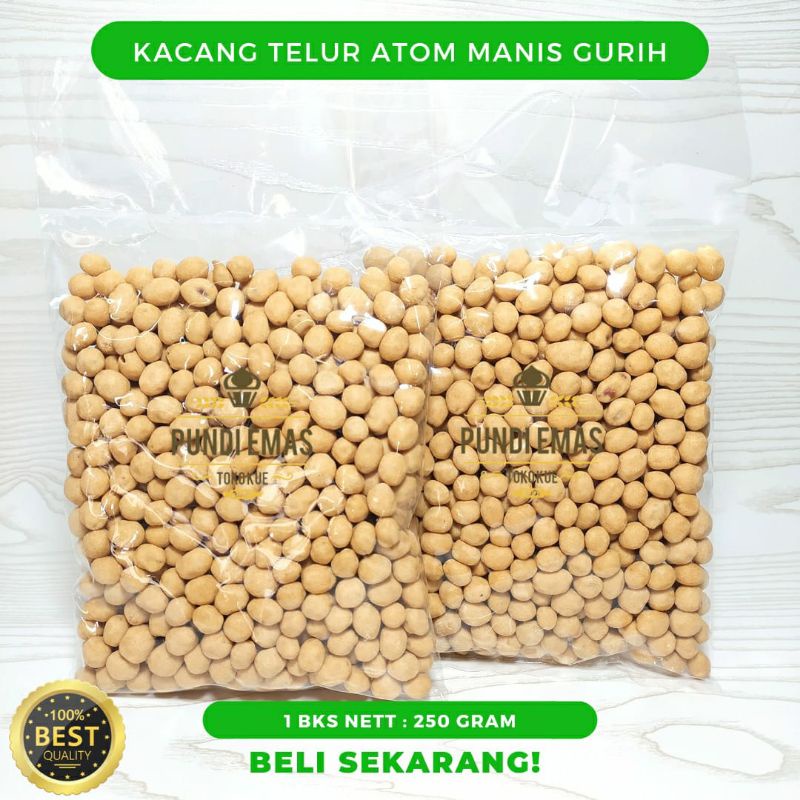 

Kacang Telur Oven 250gr / Kacang Telor Atom Panggang / Cemilan Kiloan